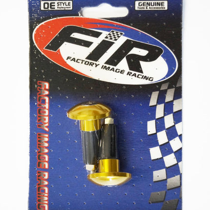 Gold Handlebar Bar Plug Ends For 13.5mm - 14mm ID Bore Cnc Aluminium
