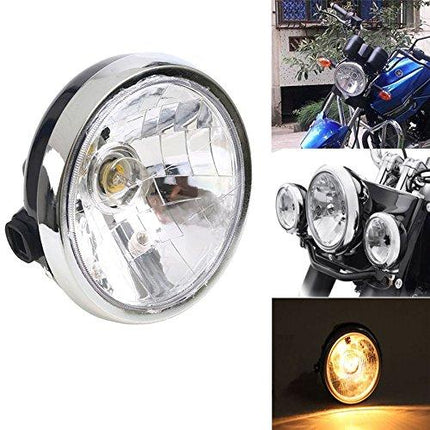 Head Light Unit Round Clear Glass 2002 - 2013 Yamaha YFB125 Type