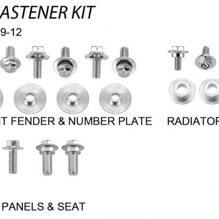 Plastic Bolt Kit Honda Style, Full Plastic Fastener Kit