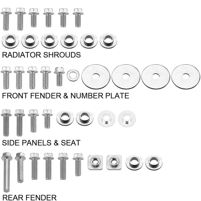 Plastic Bolt Kit Suzuki Style, Full Plastic Fastener Kit