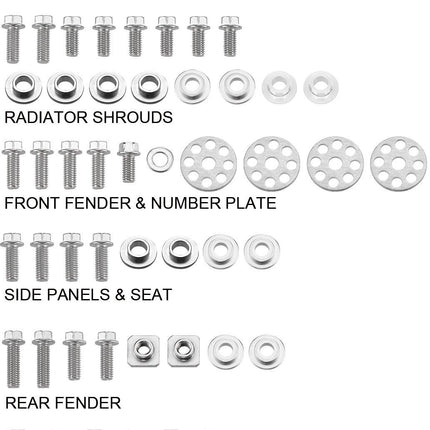 Plastic Bolt Kit Suzuki Style, Full Plastic Fastener Kit