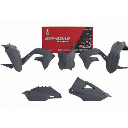 Plastic KIT/5 2019-23 KX450F Quantum Grey, Rtech R-KITKXF-GR0-599