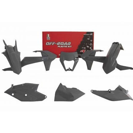 Plastic KIT/5 17-19 Exc/excf Quantum Grey, Rtech R-KITKTM-GR0-517