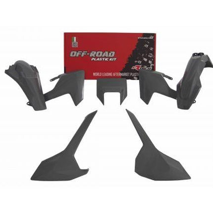 Plastic Kit Enduro 17-18 Husky Te/fe/tx, 5 Piece ,colour Quantum Grey, Rtech R-KITHSQ-GR0-517