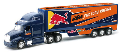 Model Die Cast Red Bull KTM Race, Truck, Blue And Orange, Scale 1:32, Newray 14393
