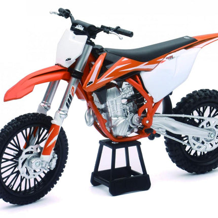 Model Die Cast KTM 450 Sx-f, Orange And White, 1:10 Scale, New Ray 57943