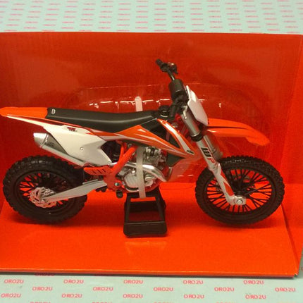 Model Die Cast KTM 450 Sx-f, Orange And White, 1:10 Scale, New Ray 57943