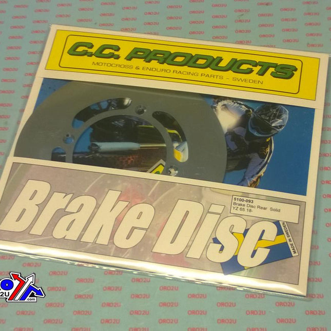 Disc Brake Rear Solid YZ 65 18', Cc Products 5100-093, Yamaha
