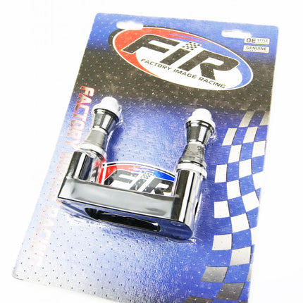Steering Bar Clamp 22.2mm Black, 100mm Mounting, M10 Bolts