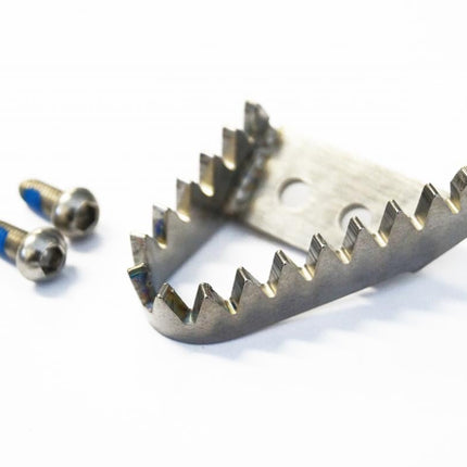 KTM Titanium Brake Pedal Tip, Wider Than OEM Step Plate/tip, FIR