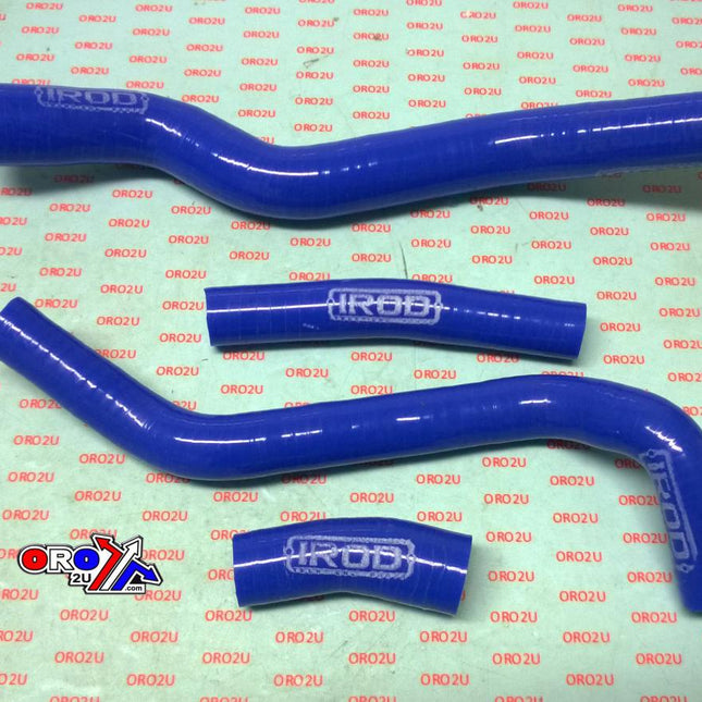 Hose Kit 4pcs Yamaha WRF450 WR450F 16-18, Silicone Radiator Blue 010116, Irod
