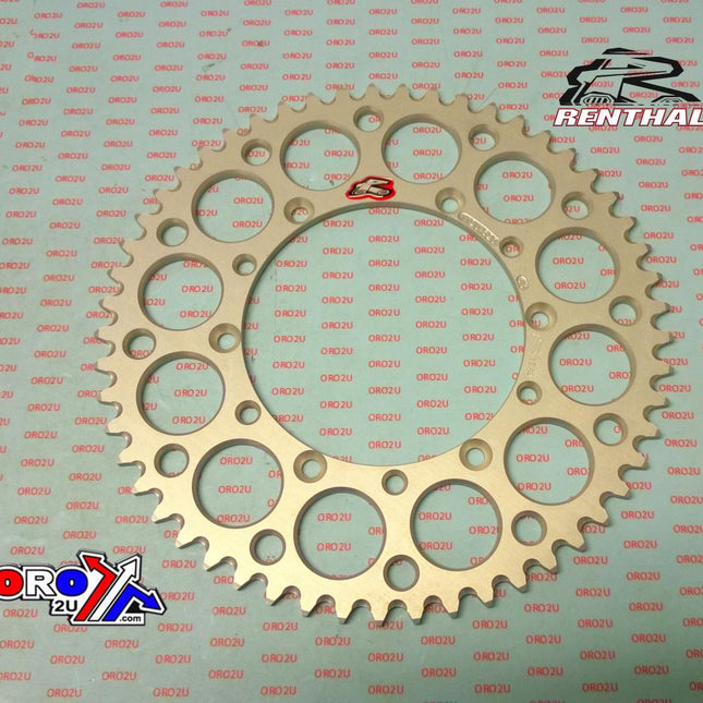 Rear Sprocket Alloy Renthal, Ultralite 112U-520-53GESI Silver, 112U-520-53GRSI