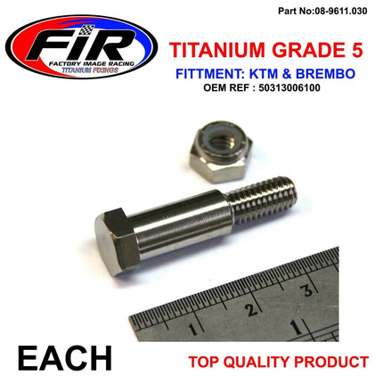 Titanium GR5 Pivot Bolt Kit KTM, Brembo 50313006100 2001>2012, Brake /