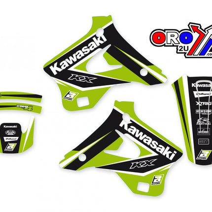94-98 KX125 KX250 Dream 4 Graphics, Blackbird 2410N