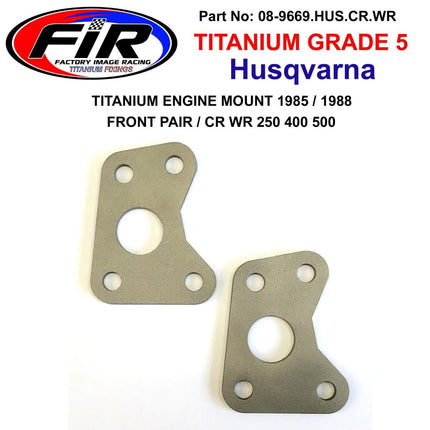 Titanium Engine Mount 1985 / 1988, Front Pair / CR WR 250 400 500, 15-11-253-01 / 151125301