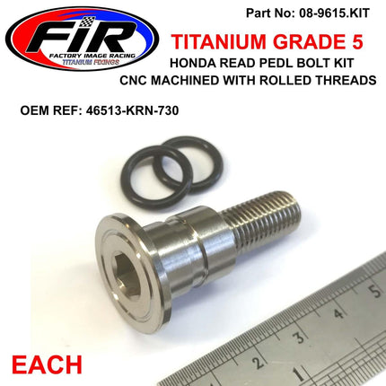 Honda GR5 Rear Brake Pedal Bolt Kit, Titanium 46513-KRN-730 46513KRN730