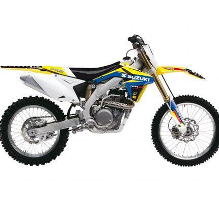 08-17 RMZ450 Dream 4 Decal Kit, Blackbird 8316N Suzuki