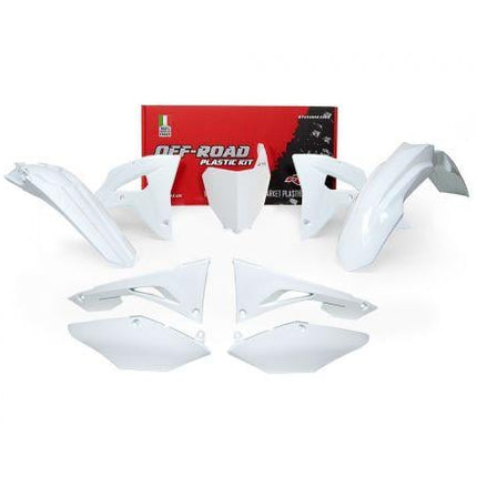 Plastic Kit 6PC 19-20 CRF250/450RX, White Rtech R-KITCRF-BN0-601
