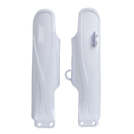LOWER FORK GUARDS 19-25 YZ85, WHITE, RTECH R-PSYZ0BN0185, Fork Protectors WHITE