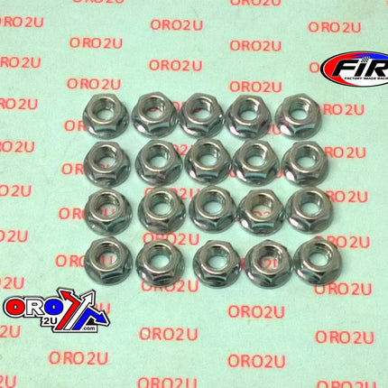 M6 x 1.00mm Flange Nut, Pack Of 20