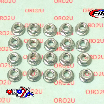 M5 x 0.80mm Flange Nut, Pack Of 20