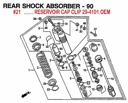 Rcu Reservoir Cap Clip Showa 'a' Kit 2018, 52452-KS7-831, HKA42-366-Y