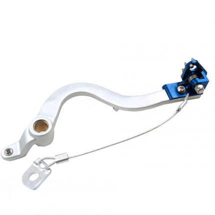 Brake Pedal Husq 99-13 Sl/bl, FIR ASB-147F Silver/blue Tip, FIR Brand