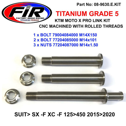 Titanium GR5 KTM Pro Linkage Kit, Sx -f Xc -f 125>450 2015>2020
