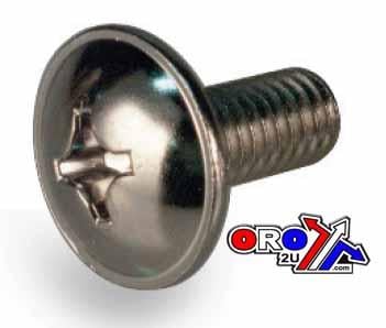 Chrome Oval Head Phillips 6x12 Pack 25, Kawasak 33-7857, Tools Road
