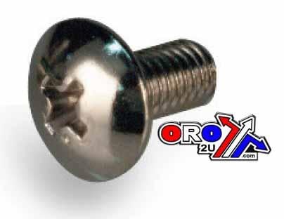 Chrome Oval Head Phillips 5x10 PACK/25, Yamaha Suzuki, 33-7853 Tools Road