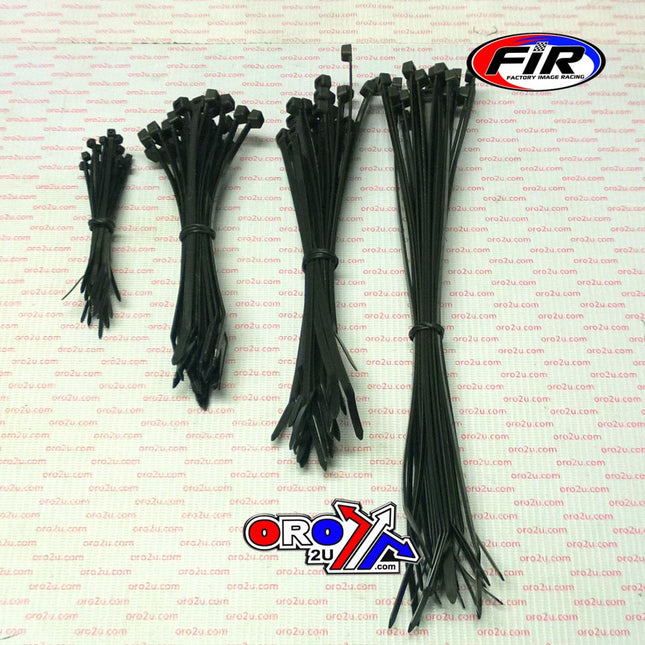 Nylon Cable Zip Tie - 100 Set, 100/160/200/300mm - 25 Of Each