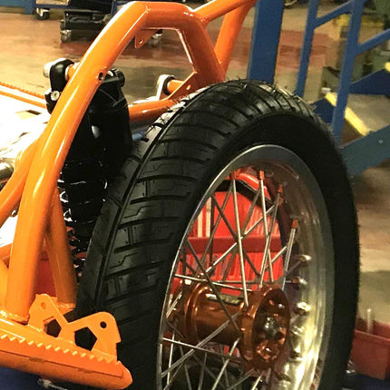 Haan Sidecar Wheel 16'' Silver, Rim Excel Signature Haan Hub, Made To Order / Back Order Only