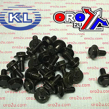 Black 10mm Head Flange 6x15 PAC/25, With Shoulder Honda, Tools Road 33-7872
