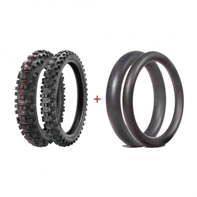 Enduro Tyre Mousse Package Borilli Dura Super Soft 18 140 80 21 90 90 62-594F 62-592F