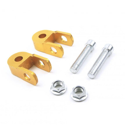 Shock Absorber High Extension Riser Kit With Bolt Hardware, Gold