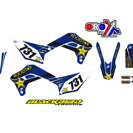 17-22 Sherco Rockstar Graphics, Blackbird 2E01L Decal Kit