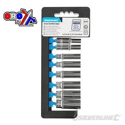 Deep Sockets 8 Pcs 1/4 inch Drive Toolstream 297259