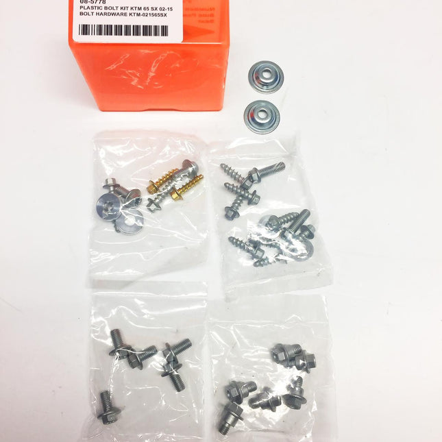 Plastic Bolt Kit KTM 65 Sx 02-15, Bolt Hardware KTM-021565SX