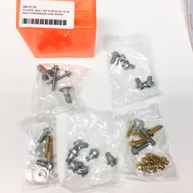 Plastic Bolt Kit KTM 65 Sx 16-20, Bolt Hardware KTM-1665SX