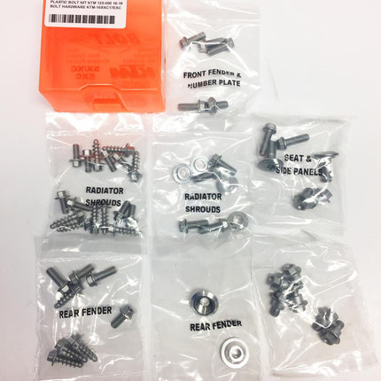 Plastic Bolt Kit KTM 125-500 16-19, Bolt Hardware KTM-16SXC17EXC