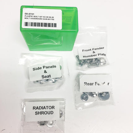 Plastic Bolt Kit KX 85 00-20, Bolt Hardware KAW-001765, BMKAW001765