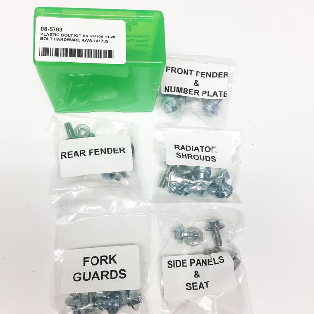 Plastic Bolt Kit KX 85/100 14-20, Bolt Hardware KAW-141785