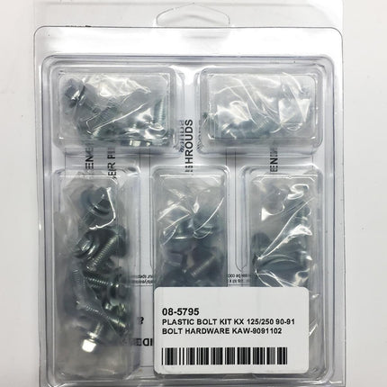 Plastic Bolt Kit KX 125/250 90-91, Bolt Hardware KAW-9091102