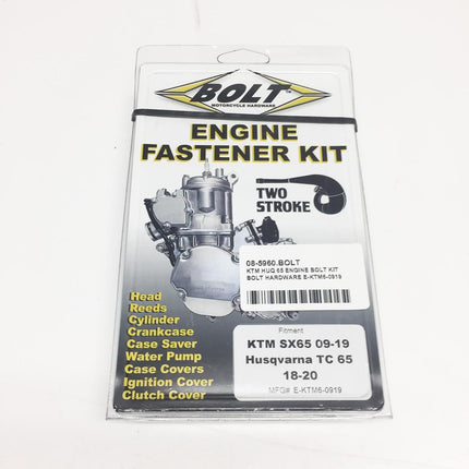 KTM Huq 65 Engine Bolt Kit, Bolt Hardware E-KTM6-0919