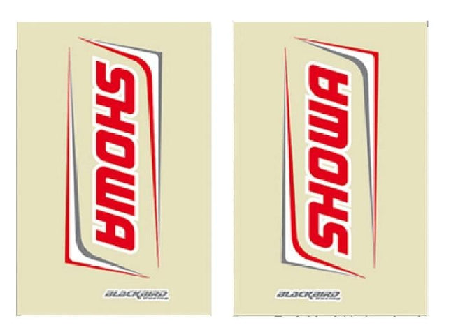 Fork Decal Showa 2017 Clr/red, Blackbird Decal Set 5045S1