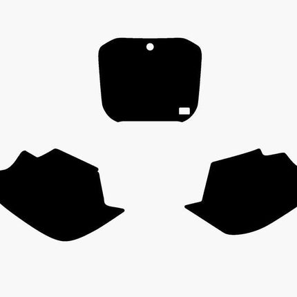 Tm 125/250 1999-2003 Pre Cut, Blackbird 3805/20 Black, Number Board Backgrounds