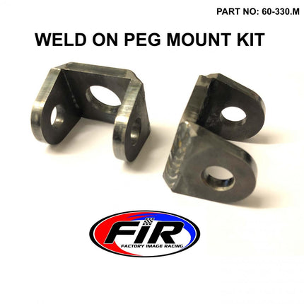 Weld On Foot Peg Mount Kit Universal To Suit KTM Peg From 2009>2019