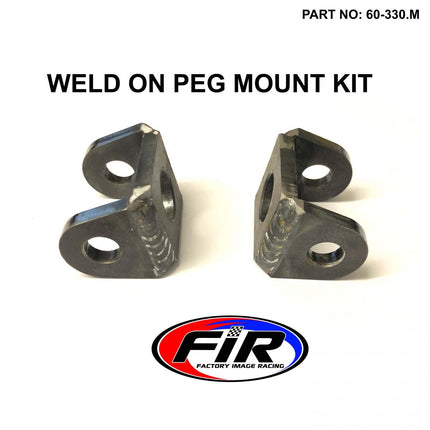Weld On Foot Peg Mount Kit Universal To Suit KTM Peg From 2009>2019