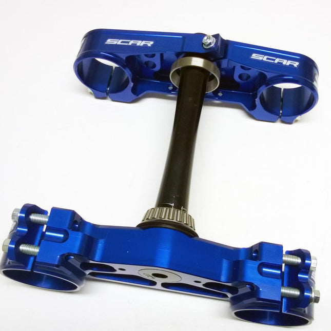 Triple Clamps Blue 13-23 Gasgas Husqvarna KTM Ec Tc Fc Te Fe Tx Exc Sx 125-501 22mm Scar S5417B