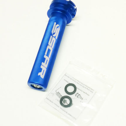 Aluminium Throttle Tube With Bearing Blue YZ 250 450 Cnc Billet Scar TT100B